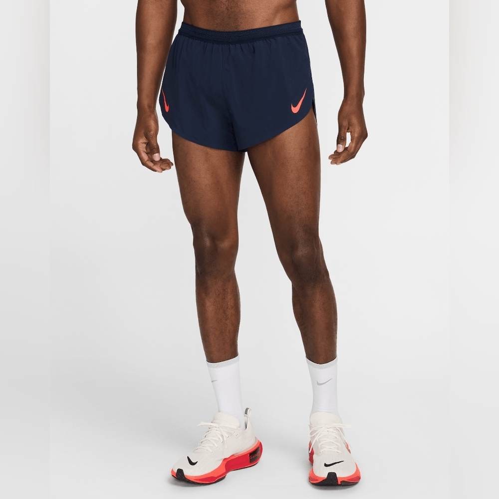 Nike AeroSwift Brief-Lined 2” Running Blue Shorts Men’s Size XL FN3349-451